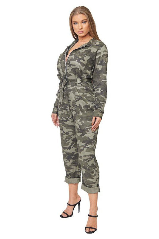 JUMPSUIT/ROMPER: Camo Jumpsuit