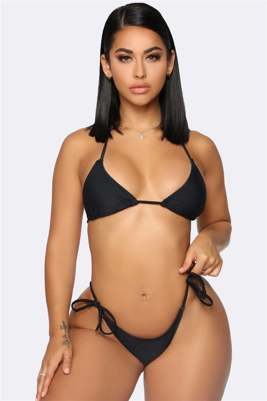 SWIMWEAR: Two Piece Swimsuit & Mesh Cover Up Set