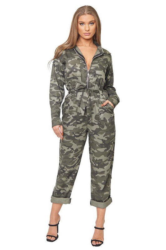 JUMPSUIT/ROMPER: Camo Jumpsuit