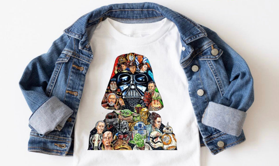 * Disney: GRAPHIC  "Star Wars" Unisex Youth Tee and Crewneck Sweatshirt