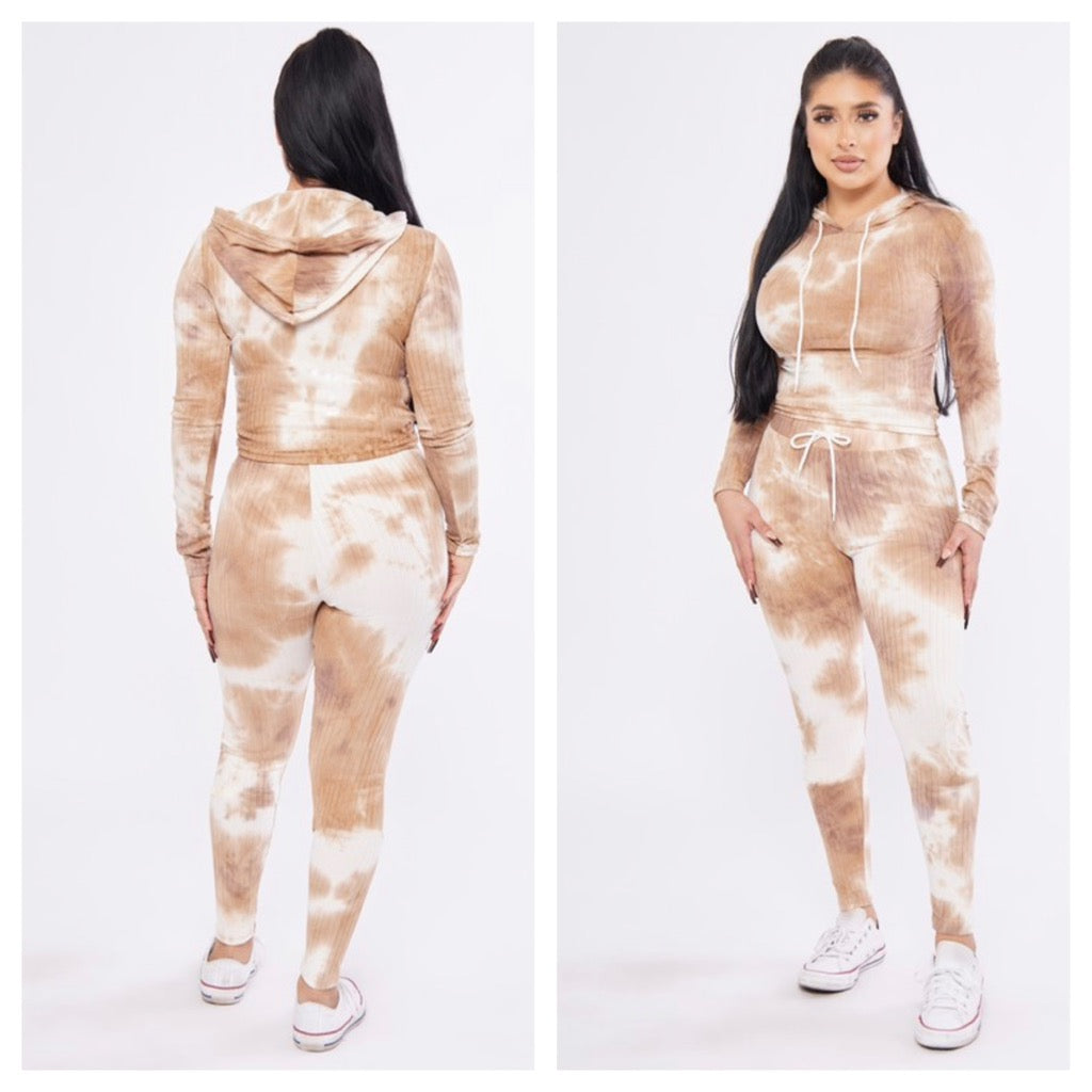 SETS: Tie Dye Hoodie & Leggings Matching Set