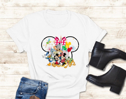 * Disney: Graphic "Mickey & Friends" Unisex Adult Tee, Crewneck Sweatshirt and Hoodie