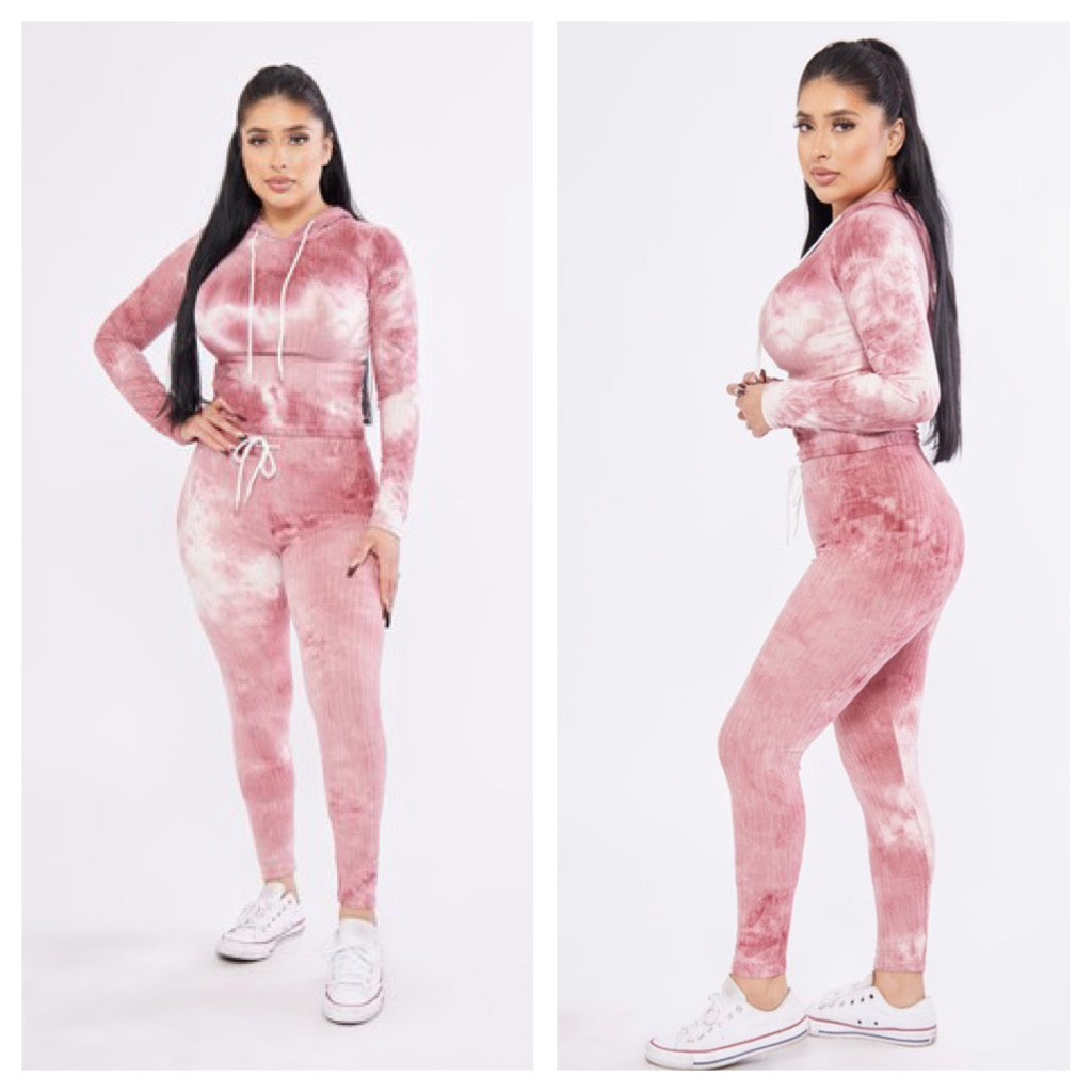 SETS: Tie Dye Hoodie & Leggings Matching Set