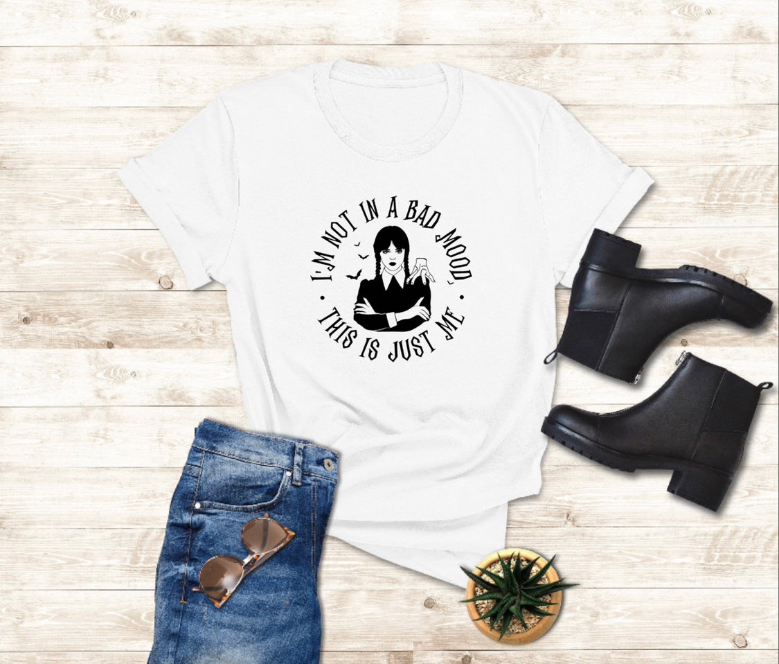 *ADDAMS FAMILY: Graphic  "Wednesday" Unisex Adult Tee, Crewneck and Hoodie