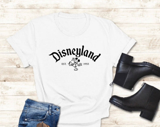 * DISNEY: Graphic "Disneyland" Unisex Youth Tee and Crewneck Sweatshirt