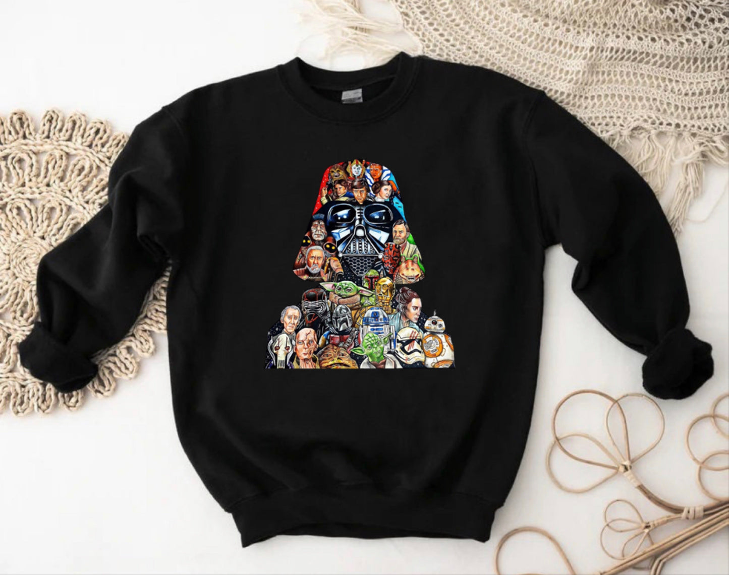 * Disney: GRAPHIC  "Star Wars" Unisex Adult Tee, Crewneck Sweatshirt and Hoodie