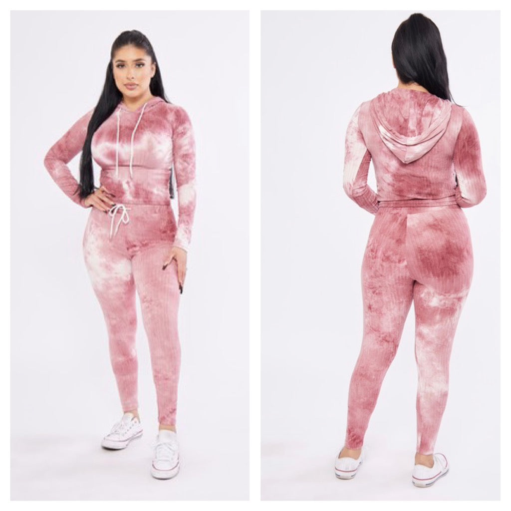 SETS: Tie Dye Hoodie & Leggings Matching Set