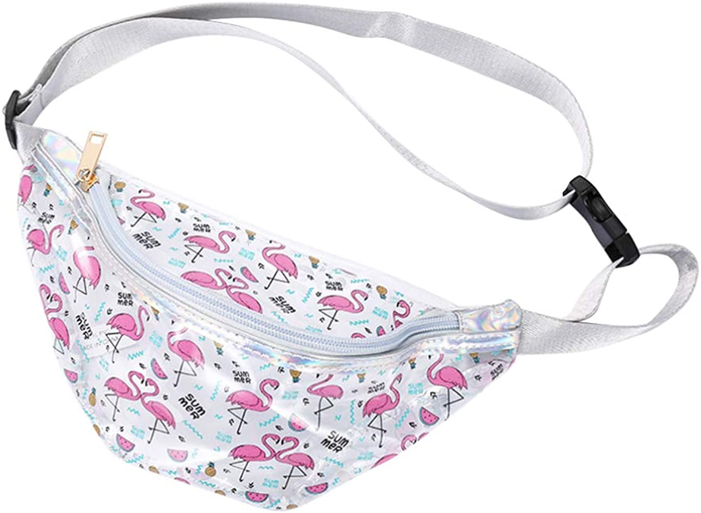 BUM BAG/ FANNY PACK: Flamingo 🦩 Clear Bum Bag STADIUM APPROVED