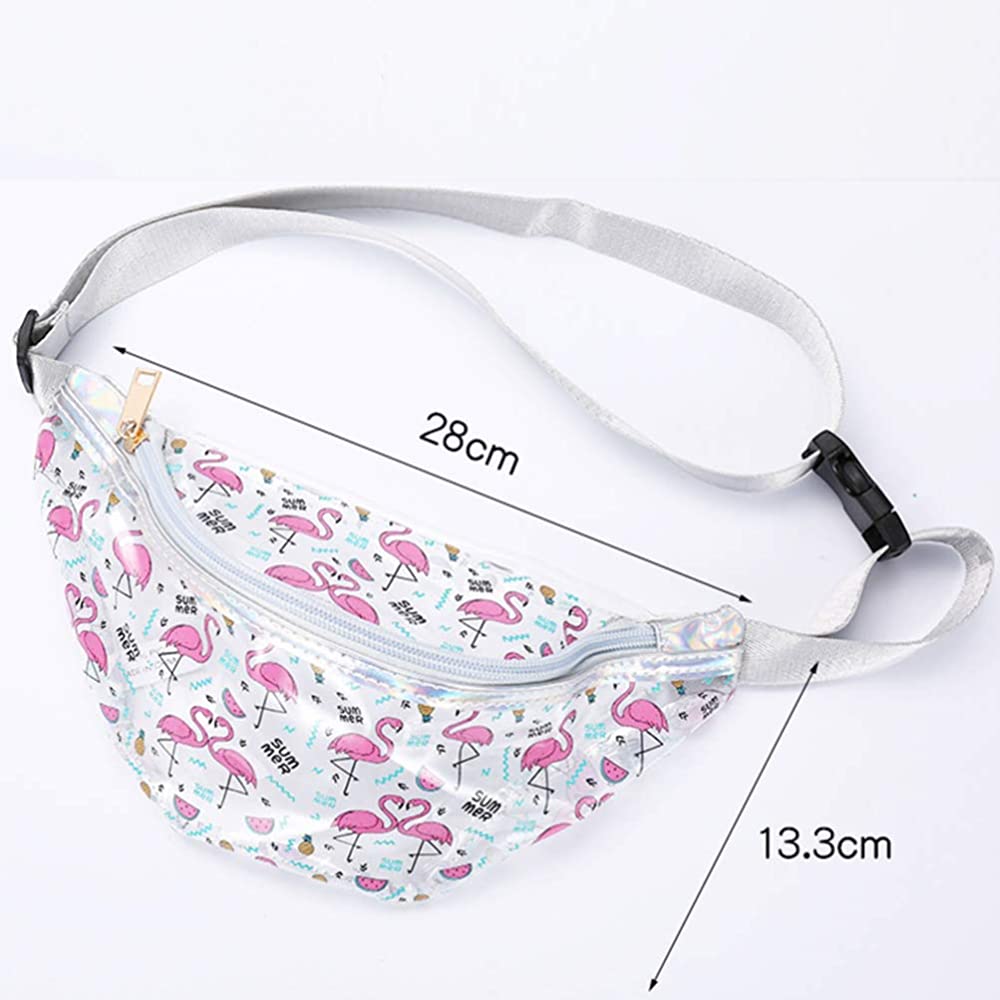 BUM BAG/ FANNY PACK: Flamingo 🦩 Clear Bum Bag STADIUM APPROVED