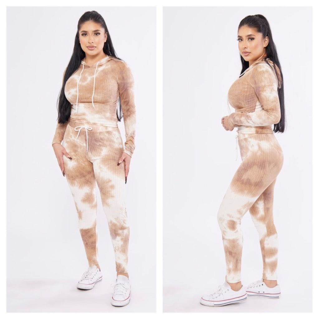 SETS: Tie Dye Hoodie & Leggings Matching Set