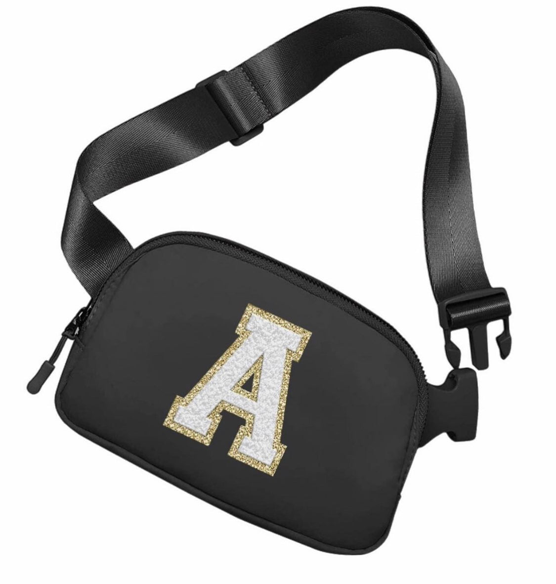 * BUM BAG / FANNY PACK /HANDBAG: Varsity Letter Bum Bag